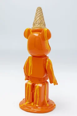 Figurki Dekoracyjne*KARE Design Figurka Dekoracyjna Pomarańczowa Miś I Lód 16x40 Cm