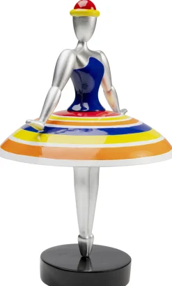 Figurki Dekoracyjne*KARE Design Figurka Dekoracyjna Primabalerina Kolorowa Paski Ø22x35 Cm