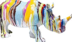 Figurki Dekoracyjne*KARE Design Figurka Dekoracyjna Rhino 55x26 Cm Kolorowa