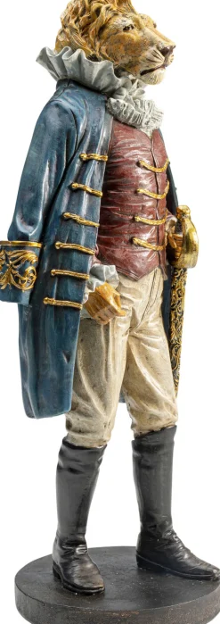 Figurki Dekoracyjne*KARE Design Figurka Dekoracyjna Sir Lion Standing 18x41 Cm Kolorowa