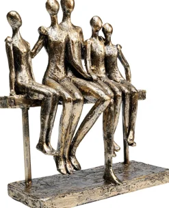 Figurki Dekoracyjne*KARE Design Figurka Dekoracyjna Sitting Break 20x24 Cm Złota