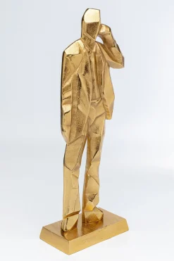 Figurki Dekoracyjne*KARE Design Figurka Dekoracyjna Standing Man 23x62 Cm Złota