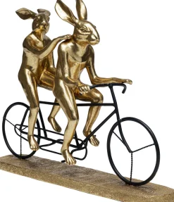 Figurki Dekoracyjne*KARE Design Figurka Dekoracyjna Tandem Rabbits 43x34 Cm Czarno-złota