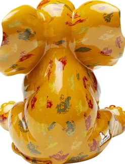 Figurki Dekoracyjne*KARE Design Figurka Dekoracyjna żółta Ze Wzorami Słonik 20x18 Cm