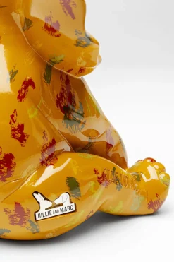 Figurki Dekoracyjne*KARE Design Figurka Dekoracyjna żółta Ze Wzorami Słonik 20x18 Cm