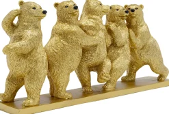 Figurki Dekoracyjne*KARE Design Figurka Dekoracyjna Tipsy Dancing Bears 30x14 Cm Złota