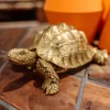 Figurki Dekoracyjne*KARE Design Figurka Dekoracyjna Turtle 26x20 Cm Złota