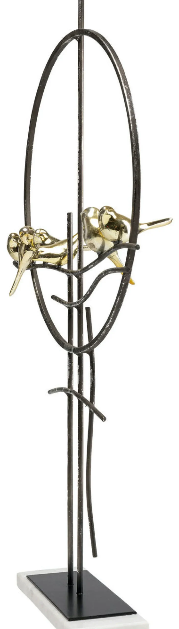 Figurki Dekoracyjne*KARE Design Figurka Dekoracyjna Tweet 39x64 Cm Złota