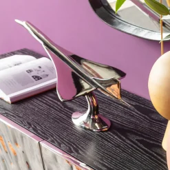 Figurki Dekoracyjne*KARE Design Figurka Dekoracyjna Z Aluminium Samolot Concorde 59x28 Cm