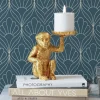 Świeczniki|Figurki Dekoracyjne*KARE Design Figurka Dekoracyjna Ze świecznikiem Na Telighty Monkey 11x11 Cm Złota