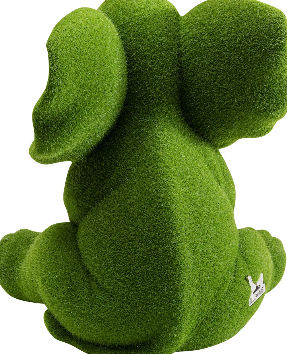 Figurki Dekoracyjne*KARE Design Figurka Dekoracyjna Zielona Tkanina Słonik 20x18 Cm