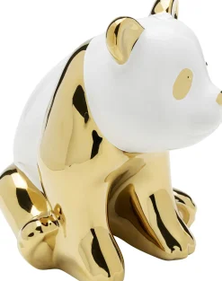 Figurki Dekoracyjne*KARE Design Figurka Dekoracyjna Złota Panda 15x18 Cm