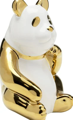 Figurki Dekoracyjne*KARE Design Figurka Dekoracyjna Złota Panda 14x19 Cm