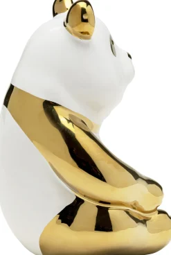 Figurki Dekoracyjne*KARE Design Figurka Dekoracyjna Złota Panda 14x19 Cm