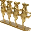 Figurki Dekoracyjne*KARE Design Figurka Dekoracyjna Złota Tańczące Krowy 40x23 Cm