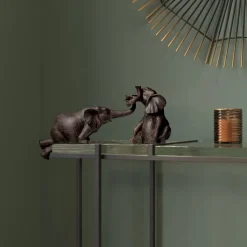 Figurki Dekoracyjne*KARE Design Figurki Dekoracyjne Elephant Circus 54x22 Cm Ciemnobrązowe