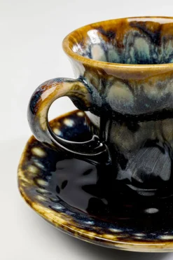 Zastawa Stołowa|Filiżanki*KARE Design Filiżanka Do Espresso Ze Spodkiem Kamionkowa Ciemnoniebieska 88 Ml