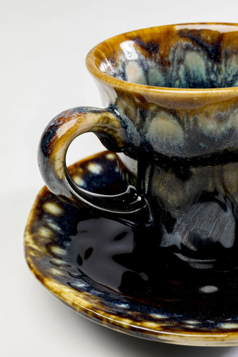 Zastawa Stołowa|Filiżanki*KARE Design Filiżanka Do Espresso Ze Spodkiem Kamionkowa Ciemnoniebieska 88 Ml