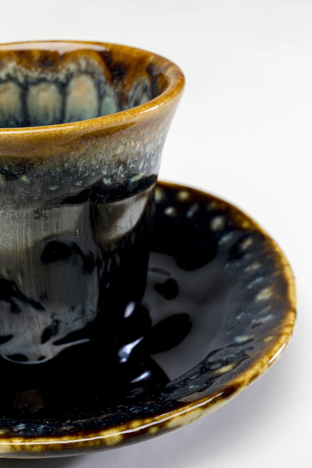 Zastawa Stołowa|Filiżanki*KARE Design Filiżanka Do Espresso Ze Spodkiem Kamionkowa Ciemnoniebieska 88 Ml