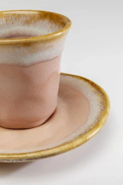 Zastawa Stołowa|Filiżanki*KARE Design Filiżanka Do Espresso Ze Spodkiem Kamionkowa Różowa 88 Ml