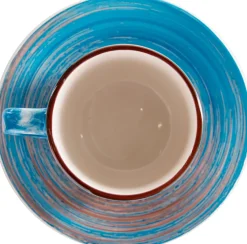 Zastawa Stołowa|Filiżanki*KARE Design Filiżanka 250 Ml Ze Spodkiem Ø15 Cm Swirl Niebieska
