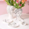 Zastawa Stołowa|Filiżanki*KARE Design Filiżanka Ze Spodkiem Biała Wzory Czarne 160 Ml