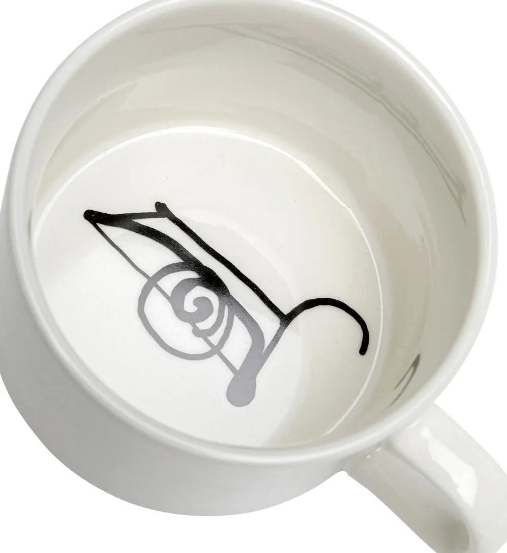 Zastawa Stołowa|Filiżanki*KARE Design Filiżanka Ze Spodkiem Biała Wzory Czarne 160 Ml