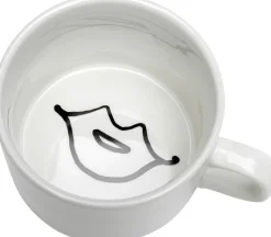 Zastawa Stołowa|Filiżanki*KARE Design Filiżanka Ze Spodkiem Biała #2 Wzory Czarne 160 Ml