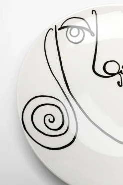 Zastawa Stołowa|Filiżanki*KARE Design Filiżanka Ze Spodkiem Biała #2 Wzory Czarne 160 Ml