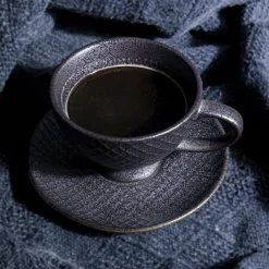 Zastawa Stołowa|Filiżanki*KARE Design Filiżanka Ze Spodkiem Z Porcelany Czarno-złota 200 Ml