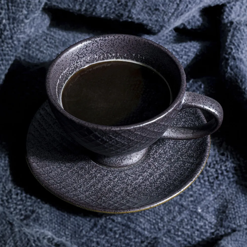 Zastawa Stołowa|Filiżanki*KARE Design Filiżanka Ze Spodkiem Z Porcelany Czarno-złota 200 Ml