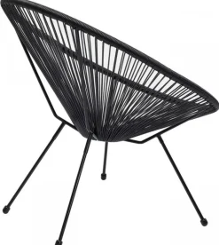 Fotele*KARE Design Fotel Acapulco Czarny