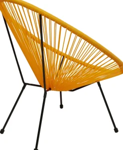 Fotele*KARE Design Fotel Acapulco 73x85 Cm Pomarańczowy
