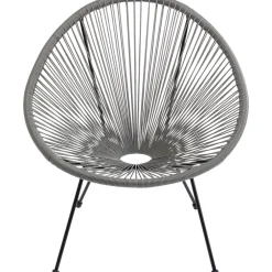 Fotele*KARE Design Fotel Acapulco 73x85 Cm Szary