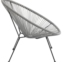 Fotele*KARE Design Fotel Acapulco 73x85 Cm Szary
