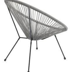 Fotele*KARE Design Fotel Acapulco 73x85 Cm Szary