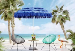 Fotele*KARE Design Fotel Acapulco 73x85 Cm Szary