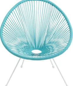 Fotele*KARE Design Fotel Acapulco 73x85 Cm Turkusowy