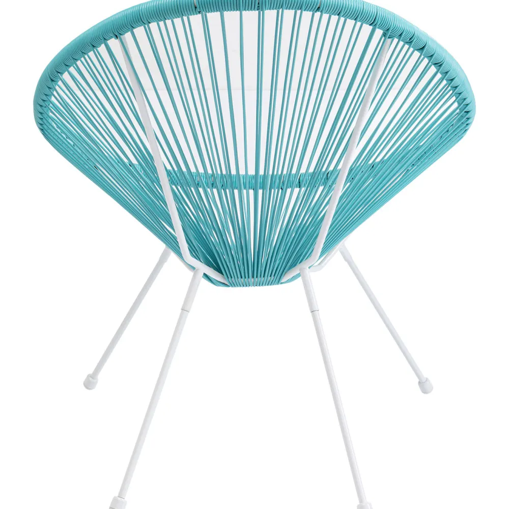 Fotele*KARE Design Fotel Acapulco 73x85 Cm Turkusowy