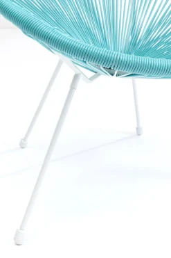 Fotele*KARE Design Fotel Acapulco 73x85 Cm Turkusowy