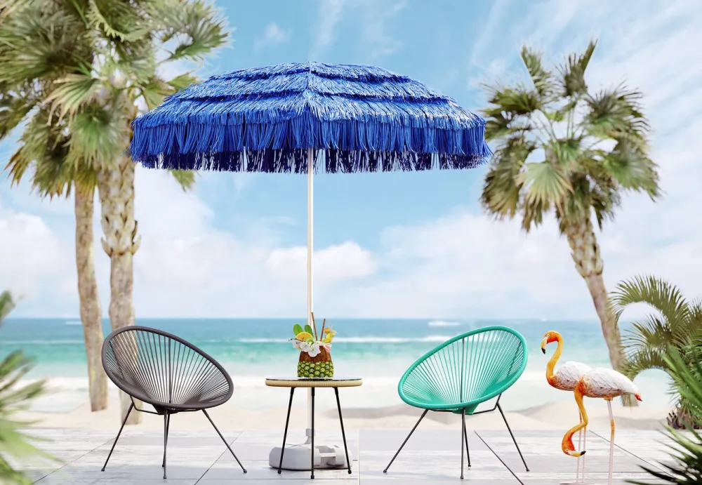 Fotele*KARE Design Fotel Acapulco 73x85 Cm Turkusowy