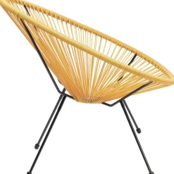 Fotele*KARE Design Fotel Acapulco 73x85 Cm żółty