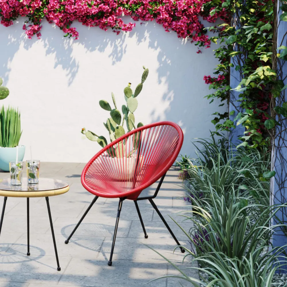 Fotele*KARE Design Fotel Acapulco 73x85 Cm Wiśniowy