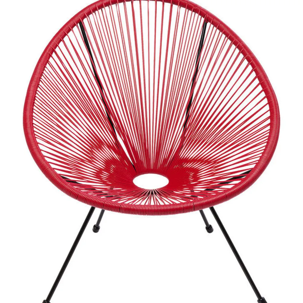 Fotele*KARE Design Fotel Acapulco 73x85 Cm Wiśniowy