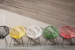 Fotele*KARE Design Fotel Acapulco 73x85 Cm Wiśniowy