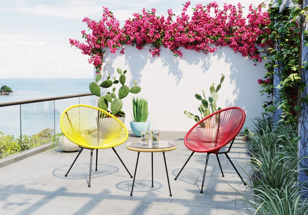 Fotele*KARE Design Fotel Acapulco 73x85 Cm Wiśniowy