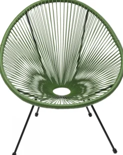Fotele*KARE Design Fotel Acapulco 73x85 Cm Zielony