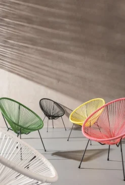Fotele*KARE Design Fotel Acapulco 73x85 Cm Zielony