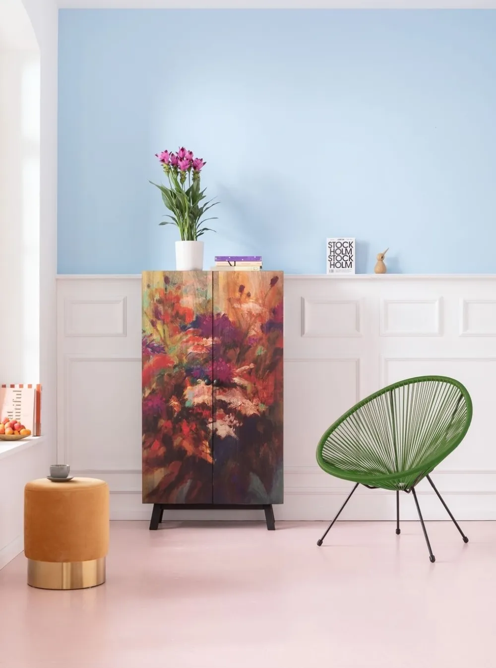 Fotele*KARE Design Fotel Acapulco 73x85 Cm Zielony