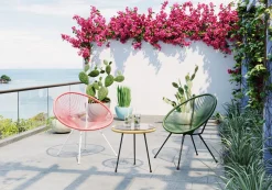 Fotele*KARE Design Fotel Acapulco 73x85 Cm Zielony